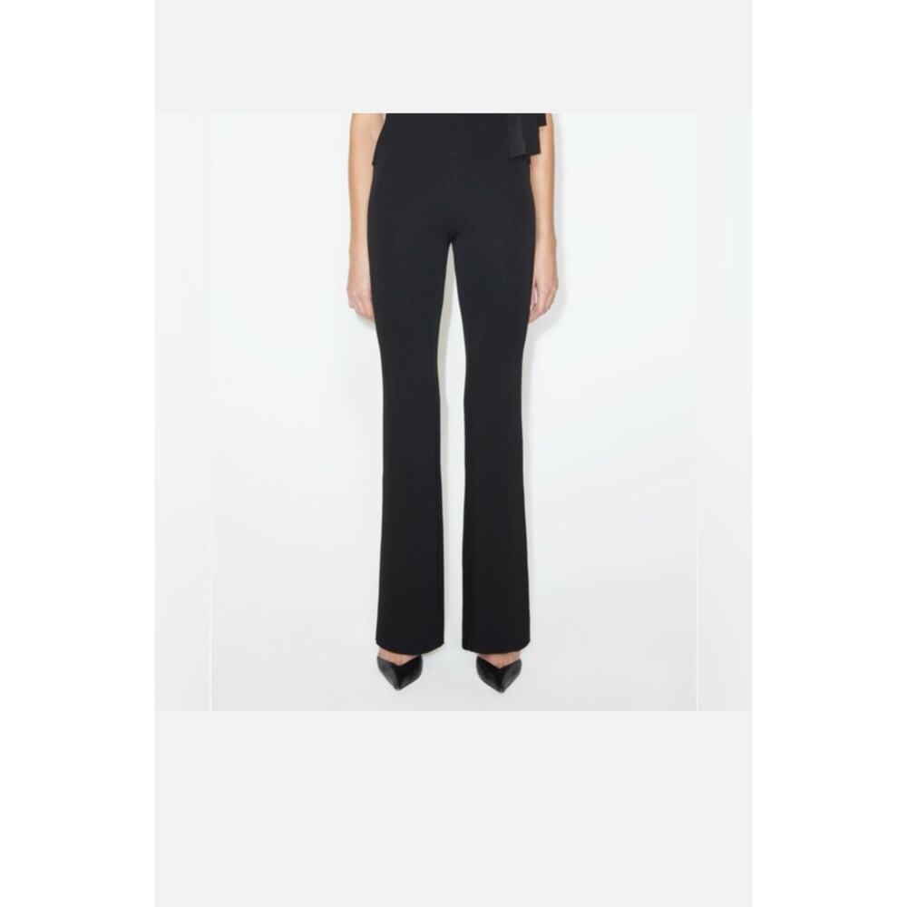 KHY Sueded Stretch Low-Rise Black Pant Size: S